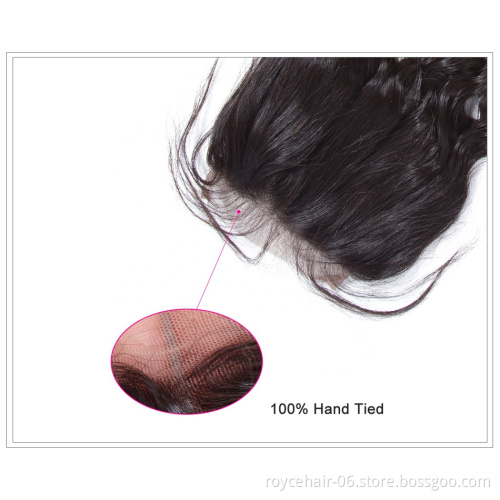 Raw Indian Curly Closures,  Brazilian Water Curls Remy Virgin Hair Bundles Closure